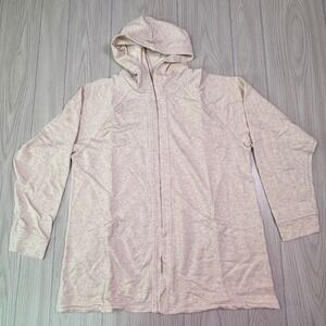 Maurices Womens Oatmeal Heather Longline‎ Hoodie XL 232551Y C3363